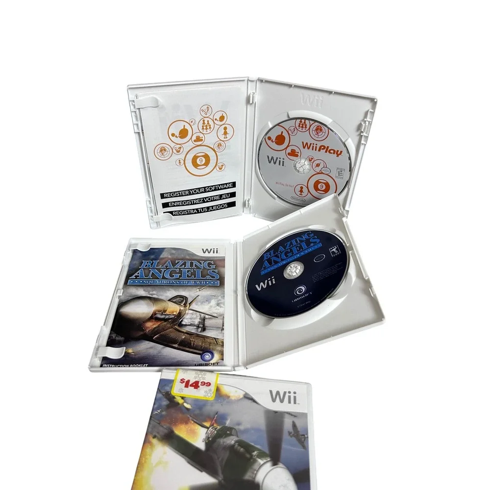 Wii‎ Play WWII Aces Wings Series Blazing Angels Nintendo Game Lot